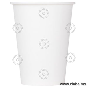 Vaso de Papel para Bebidas Frías, Blanco, 12oz - Karat