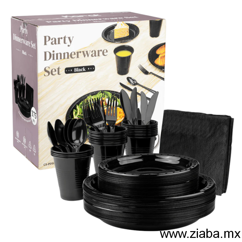 Set de fiesta negro - Karat