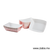Charola de cartón para alimentos, Diseño Rojo y Blanco - 1.270kg - Karat