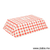 Charola de cartón para alimentos, Diseño Rojo y Blanco - 1.270kg - Karat