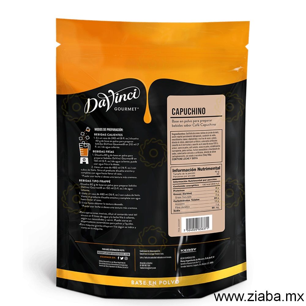 Capuccino - Polvo DaVinci Gourmet