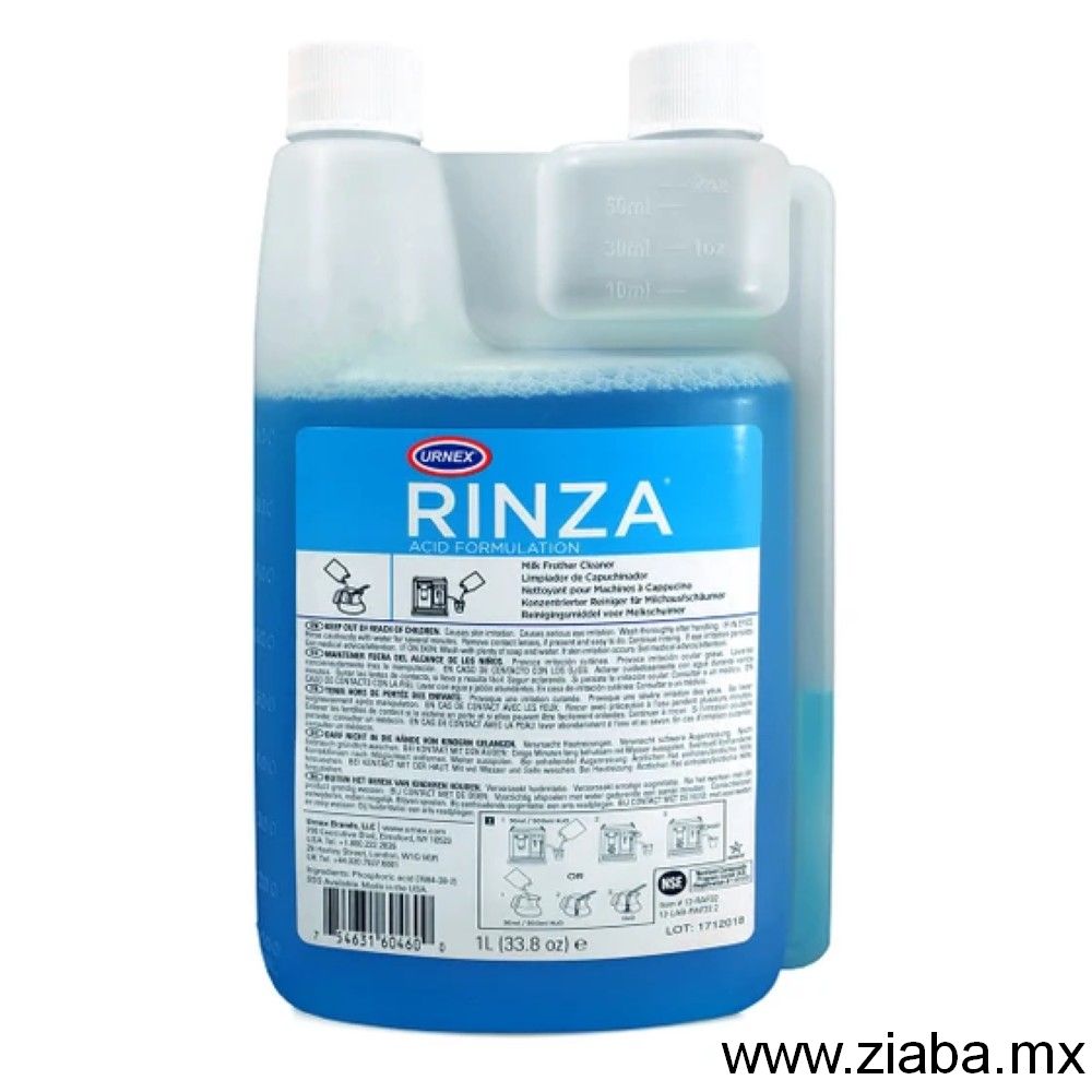 RINZA - Liquido Limpiador Ácido para Espumador de Leche - URNEX
