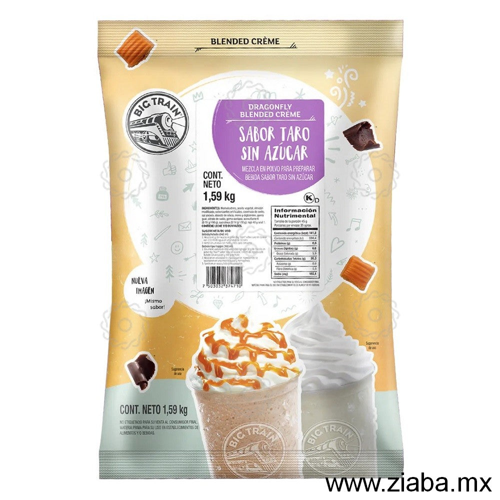 Taro sin Azúcar Dragonfly Blended Crème Frappé - Big Train