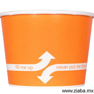 Contenedor de Papel para Alimentos o Helado, Colores-  8, 12 y 16 oz - Karat