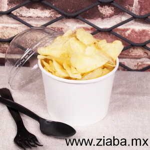 Contenedor de Papel para Alimentos o Helado, Blanco - 4, 5, 6, 8, 10, 12 y 16 oz - Karat