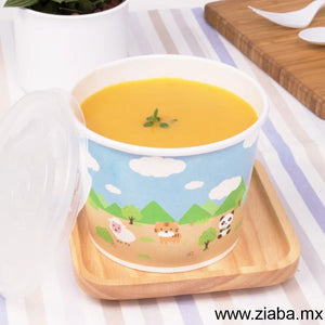 Contenedor de Papel para Alimentos o Helado, Safari - 4, 8, 12 y 16 oz - Karat