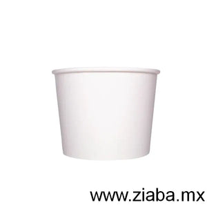 Contenedor de Papel para Alimentos o Helado, Blanco, 32oz - Karat