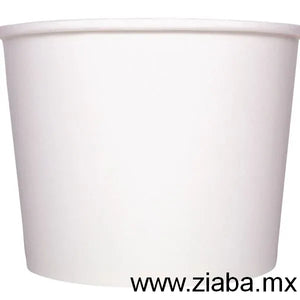 Contenedor de Papel para Alimentos o Helado, Blanco, 32oz - Karat