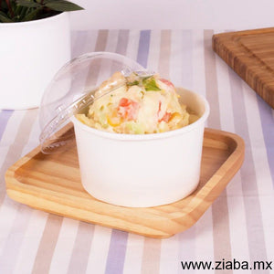 Contenedor de Papel para Alimentos o Helado, Blanco - 4, 5, 6, 8, 10, 12 y 16 oz - Karat