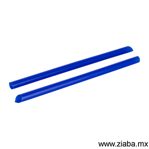 Popote estuchado para tapioca - 23cm x 10mm, Azul