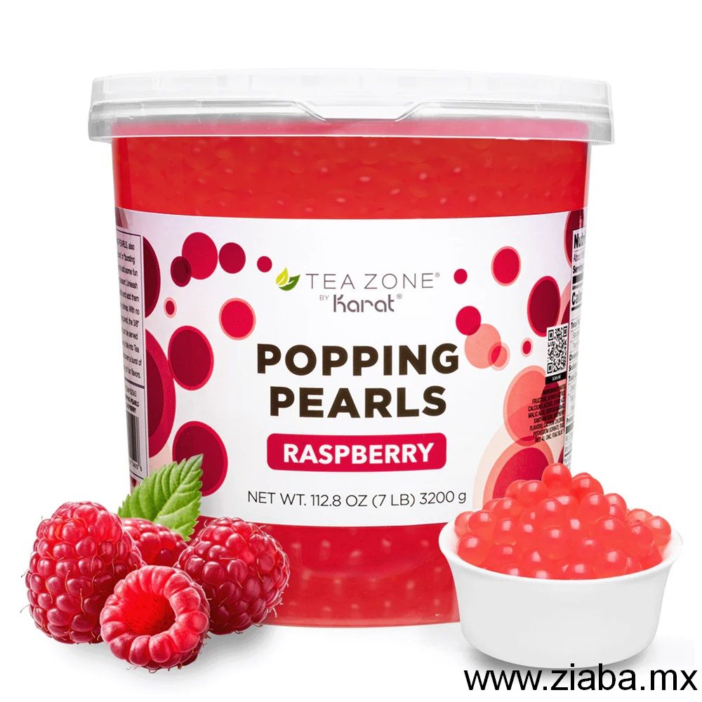 Popping Raspberry Seeds Frambuesa (Raspberry) - Perlas Explosivas Tea Zone México - Popping ...