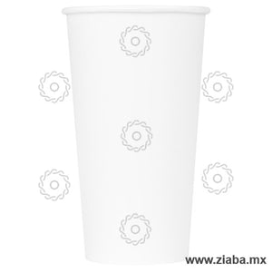 Vaso de Papel para Bebidas Calientes, 20oz, Blanco - Karat