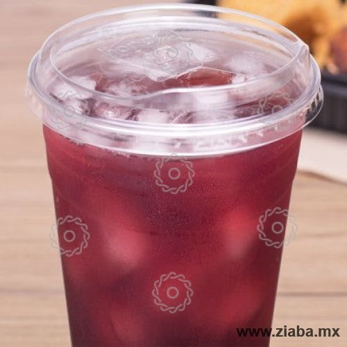 Tapa Abre Fácil para Vaso Transparente de PET para Bebidas Frías de 12 -  Ziaba Gourmet