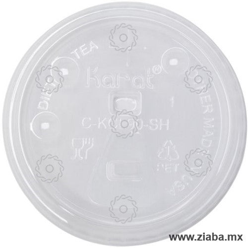 Tapa Abre Fácil para Vaso de Papel para Bebidas Frías de 12-16oz, 90mm - Karat