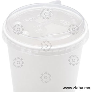 Tapa Abre Fácil para Vaso de Papel para Bebidas Frías de 12-16oz, 90mm - Karat