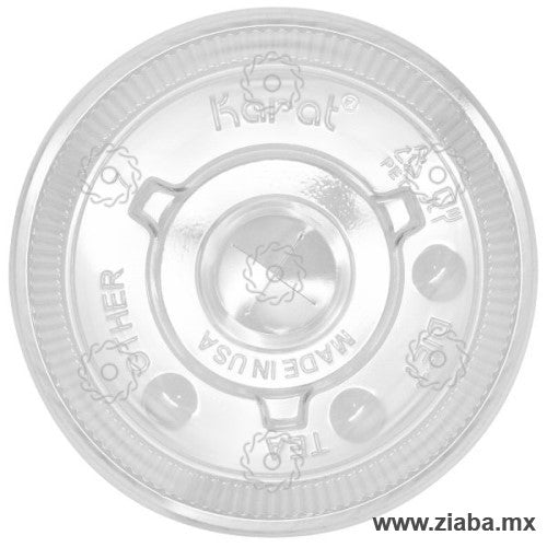 Tapa con Ranura para Popote para Vaso de Papel para Bebidas Frías de 12-16oz, 90mm - Karat