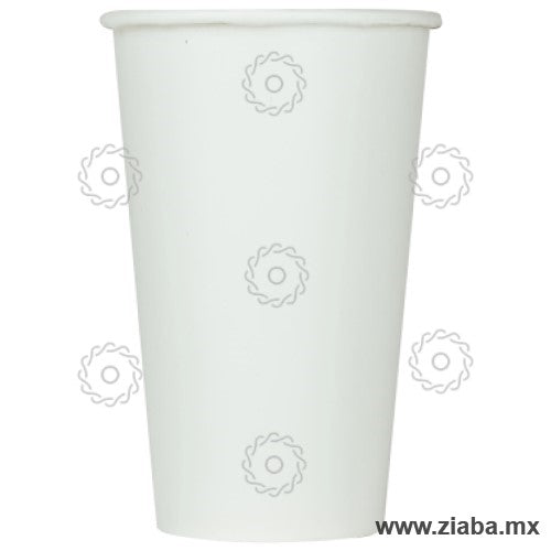 Vaso de Papel para Bebidas Frías, Blanco, 12oz - Karat