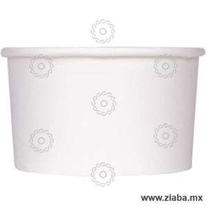 Contenedor de Papel para Alimentos o Helado, Blanco, varios tamaños - Karat