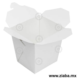 Caja de Cartón para Comida China, Blanca, 26oz - Karat