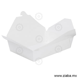 Contenedor Rectangular de Cartón para Alimentos, Blanco, 54oz - Karat