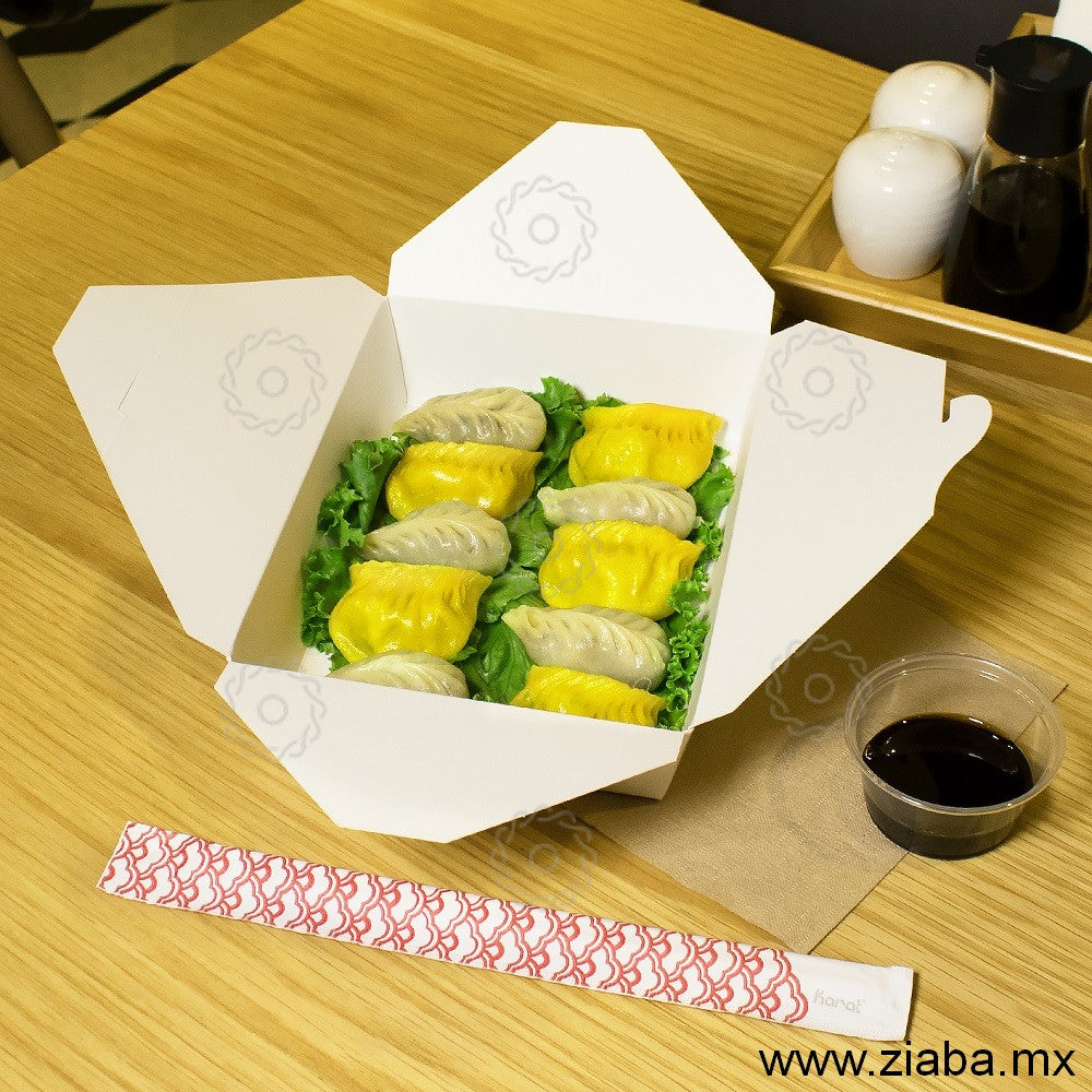 Contenedor Rectangular de Cartón para Alimentos, Blanco, 54oz - Karat