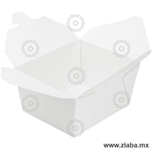 Contenedor Rectangular de Cartón para Alimentos, Blanco, 110oz - Karat