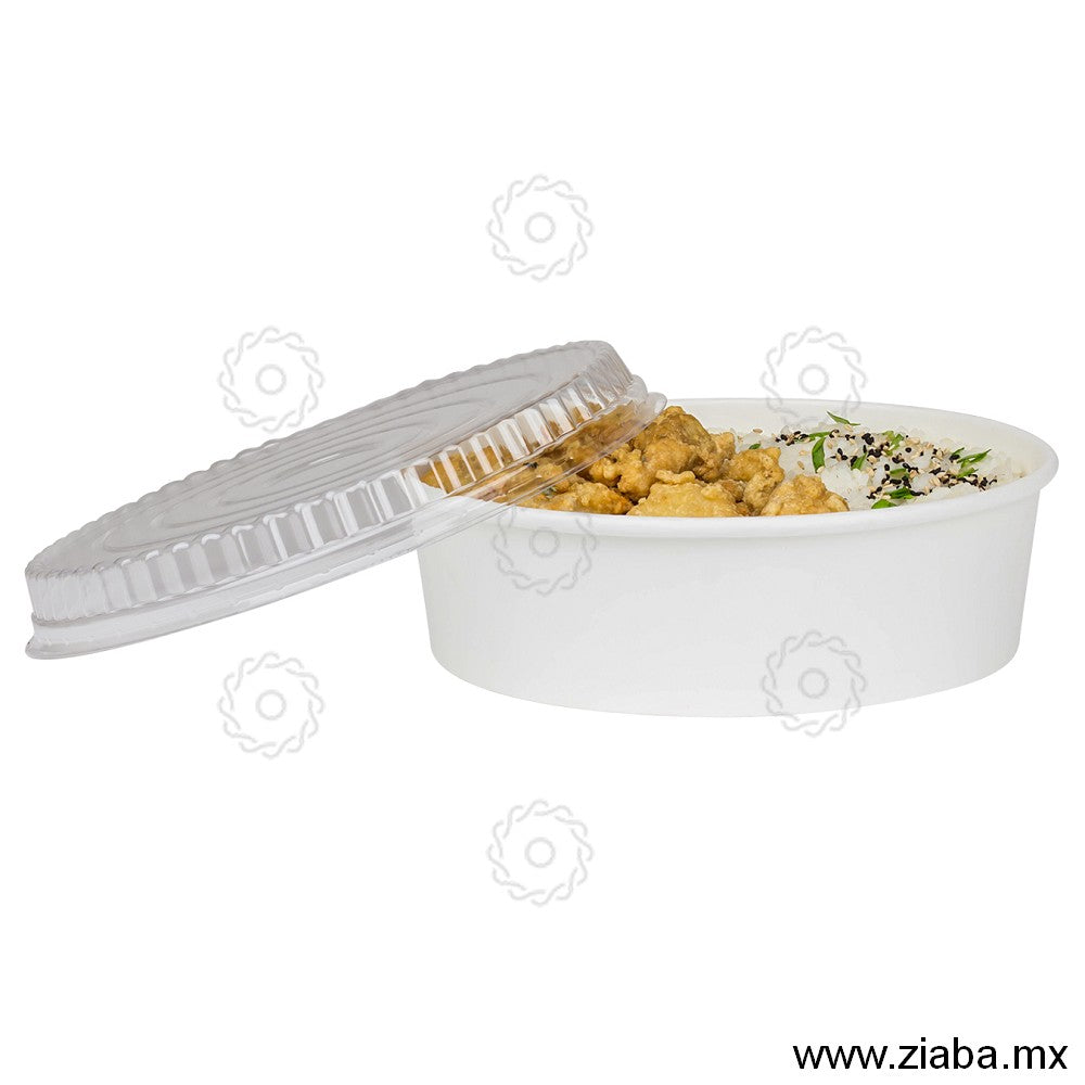 Cubeta Corta de Cartón para Alimentos, Blanco, 48oz - Karat