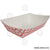Charola de cartón para alimentos, Diseño Rojo y Blanco - 900g - Karat