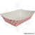 Charola de cartón para alimentos, Diseño Rojo y Blanco - 1.135kg - Karat