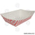 Charola de cartón para alimentos, Diseño Rojo y Blanco - 450g - Karat
