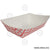 Charola de cartón para alimentos, Diseño Rojo y Blanco - 220g - Karat
