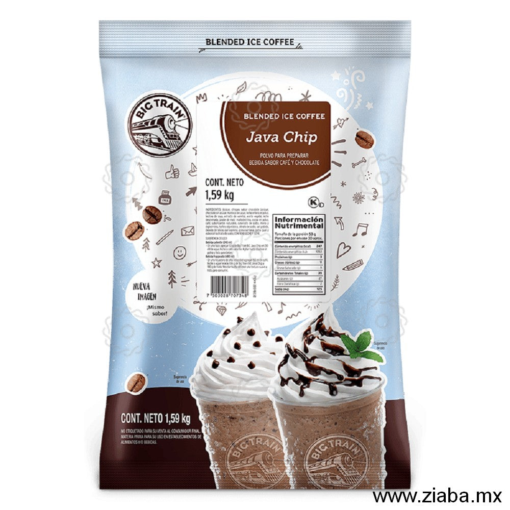 Java Chip Blended Ice Coffee - Big Train - Ziaba Gourmet
