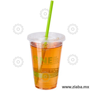 Popote Biodegradable de PLA Estuchado, Verde, 23cm x 7mm - Karat Earth