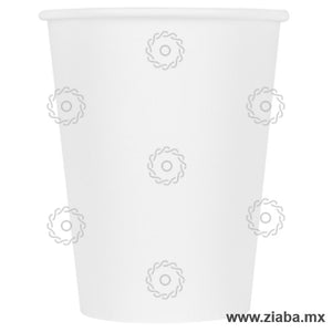 Vaso de Papel para Bebidas Calientes, 12oz, Blanco - Karat