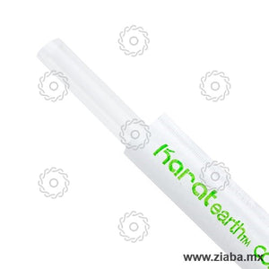 Popote Biodegradable de PLA estuchado para tapioca - 23cm x 10mm - Karat Earth