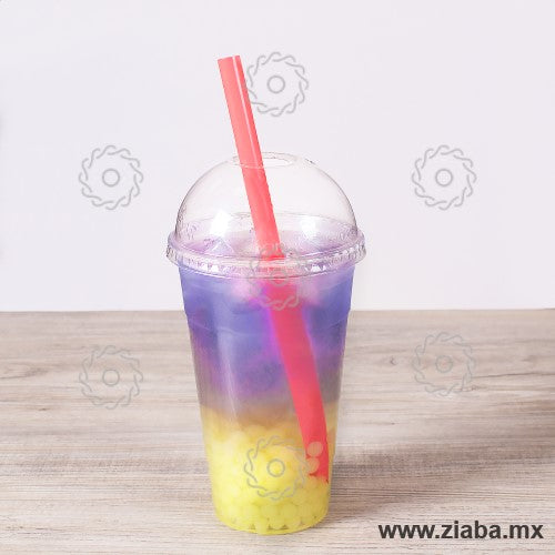 Popote estuchado para tapioca - 23cm x 10mm, Rojo - Karat - Ziaba Gourmet
