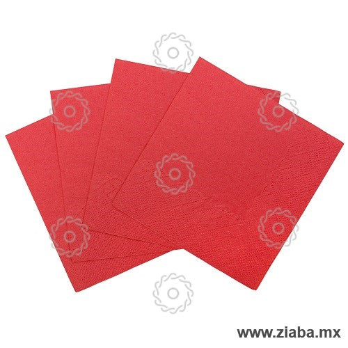 Servilletas rojas 23x23cm - Karat
