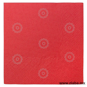 Servilletas rojas 23x23cm - Karat