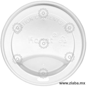 Tapa con Orificio para Vaso de Papel para Bebidas Calientes de 10-20oz, 90mm, Varios Colores - Karat